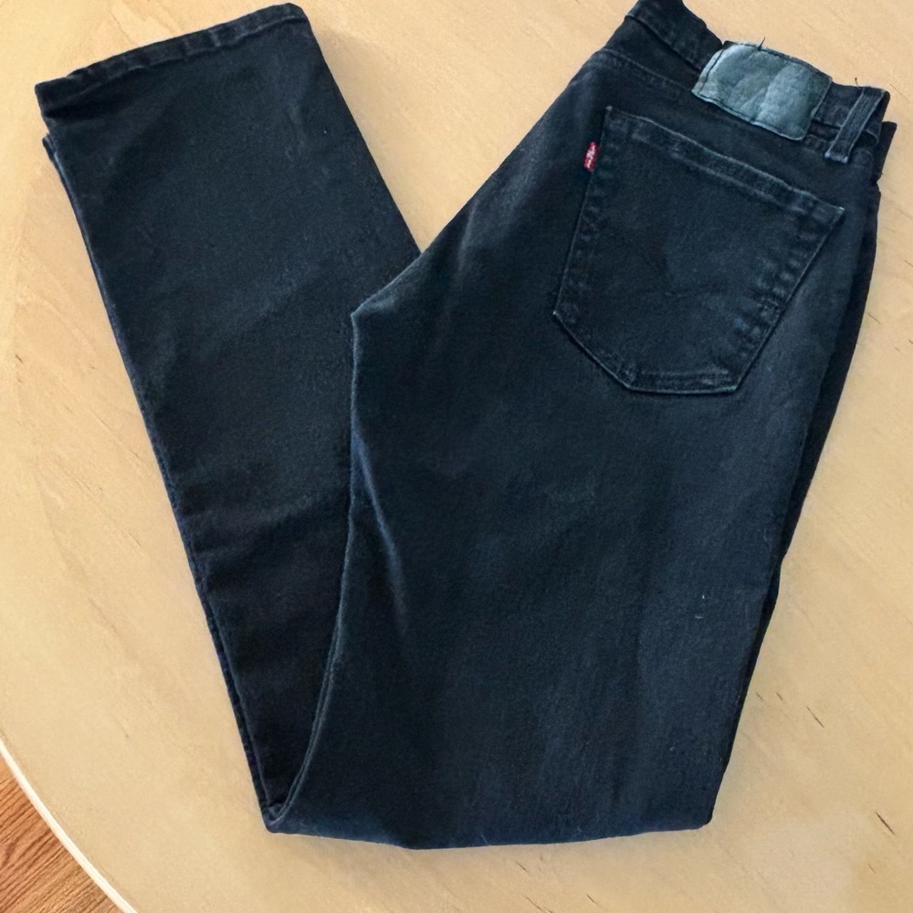 Levi's 505 Men's Jet Black Straight Jeans